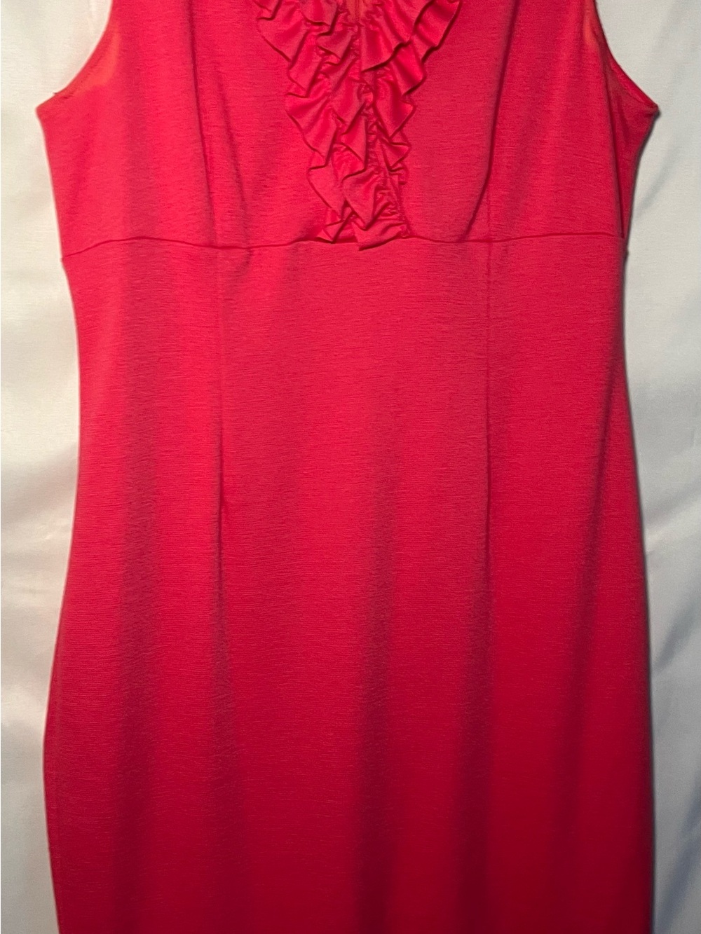 Julian Taylor Hot Pink Ruffle V-Neck Top
